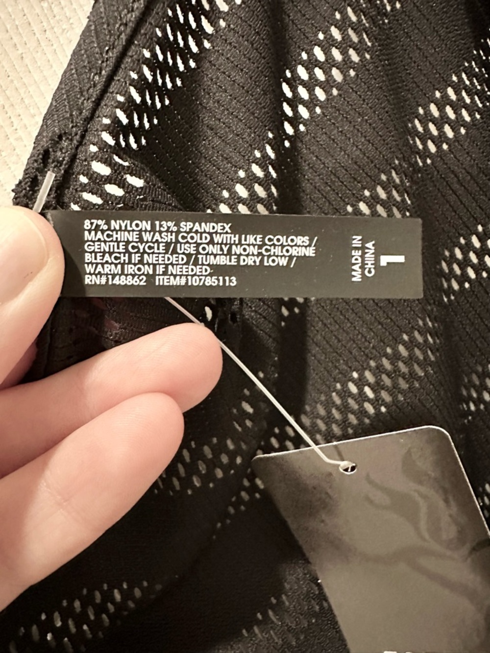 Torrid 1X Active Black Shadow Stripe Sheer Tank Top - Picture 4 of 6